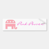 Roze Power Bumpersticker (Voorkant)