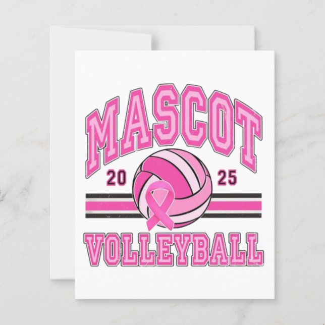 🏐💖 Roze Power Volleybal 🎗️ (Voorkant)
