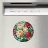 Roze pracht. Bloemenboeket van rozen. Magneet (Insitu (Vaatwasser))