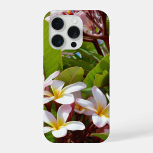 Roze pracht, roze Frangipani-bloemen aan een boom iPhone 15 Pro Case