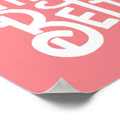  roze praktijk maakt beter Poster (Hoek)