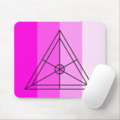 Roze precisie: op het veld geïnspireerde Kantoor E Muismat (Met muis)