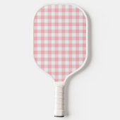 Roze Preppy Gingham Pickle Ball Pickleball Paddle (Achterkant)
