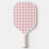 Roze Preppy Gingham Pickle Ball Pickleball Paddle (Voorkant)