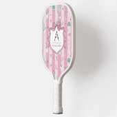 Roze Preppy Monogramprint Pickleball Paddle (Links)
