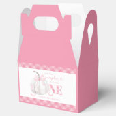 Roze Preppy Pompoen Eerste Verjaardag Favoriete Do Bedankdoosjes (Geopend)