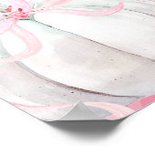 Roze Preppy Pompoen Meisje Verjaardag Drink Poster (Hoek)