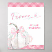 Roze Preppy Pompoen Meisje Verjaardag Favoriete Po Poster (Voorkant)