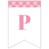 Roze Preppy Pompoen Verjaardag Bunting Banner (Derde vlag)