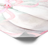 Roze Preppy Pumpkin Girl Verjaardagskaarten en ges Poster (Hoek)