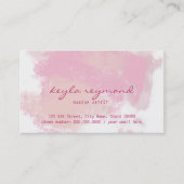 Roze presentatie / make-up make-up roze visitekaartje (Voorkant)