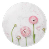 Roze prim Roos Keramische knop/Pull keramische kno Knop (Voorkant)