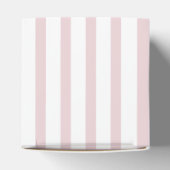 Roze Primrose Parijse strepen Vrijgezellenfeest Bedankdoosjes (Bovenkant)