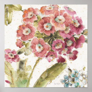 Roze primrose poster