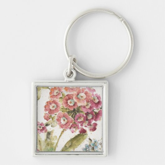 Roze primrose sleutelhanger (Voorkant)