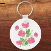 Roze primrose sleutelhanger (Voorkant)