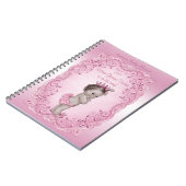 Roze  Princess Baby shower Guest Book Notitieboek (Linkerzijde)
