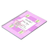 Roze Princess Baby shower Spiral notebook Notitieboek (Linkerzijde)