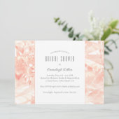 Roze Princess Cut Edelsteen Bruiloftsshower Kaart (Staand voorkant)