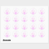 Roze Princess Tiara Quinceanera Sticker (Vel)