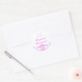 Roze Princess Tiara Quinceanera Sticker (Envelop)