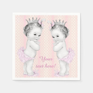  Roze Princess Twin Baby Meisje Douche Servetten