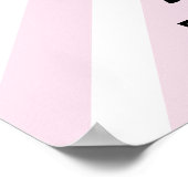 Roze prinkle Donut Birthday Welcome Sign Poster (Hoek)