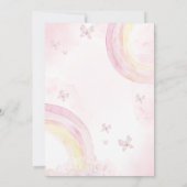 Roze prinses 4e verjaardag kaart (Achterkant)