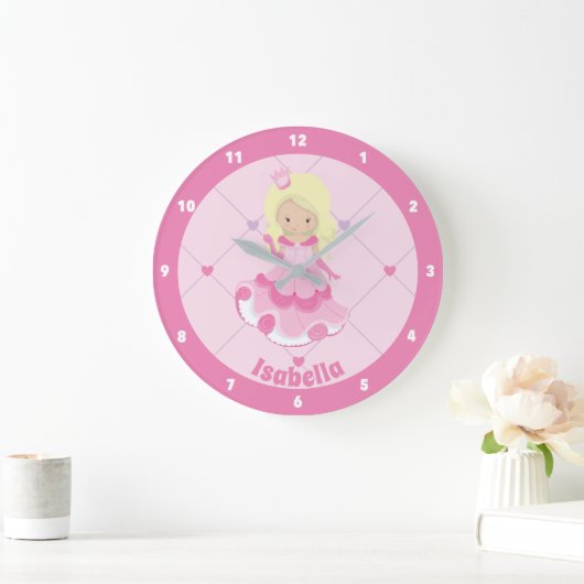  roze prinses aangepast meubilair grote klok (Huis)