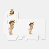 Roze Prinses Afrikaans Amerikaans Baby Meisje Douc Bedankdoosjes (Uitgevouwen)