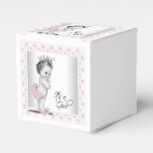  roze prinses Baby shower Bedankdoosjes (Voorkant Zijde)