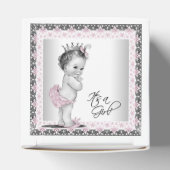  roze prinses Baby shower Bedankdoosjes (Bovenkant)