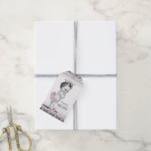  roze prinses Baby shower Cadeaulabel (Met Touw)