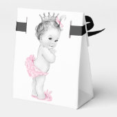 Roze Prinses Baby shower Favor Boxes Bedankdoosjes (Achterkant)
