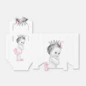 Roze Prinses Baby shower Favor Boxes Bedankdoosjes (Uitgevouwen)