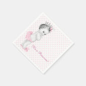  roze prinses Baby shower Servetten (Hoek)