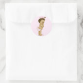  roze prinses Baby shower Stickers (Tas)