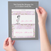 Roze Prinses Babyshower Snoepjes Verpakking Flyer (Hand)