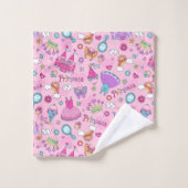 Roze prinses badhanddoekenset bad handdoek (Wasdoekje)