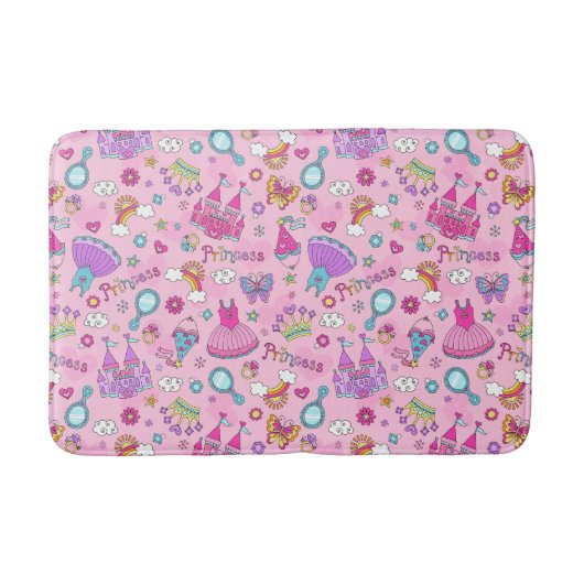Roze prinses badmat (Voorkant)