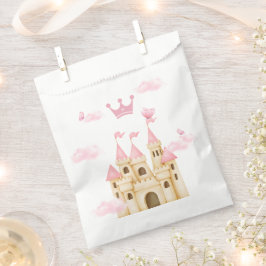 Roze Prinses Betoverend Kasteel & Kroon Bedankzakje