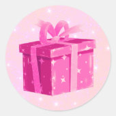Roze Prinses Cadeau Sticker voor Meisje Verjaardag (Voorkant)