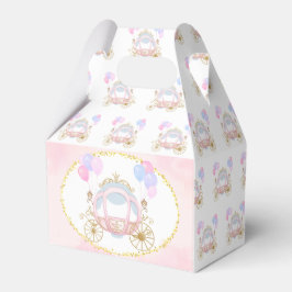 Roze Prinses Carriage Verjaardagsfeestje Favor Box Bedankdoosjes