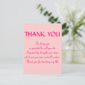 ROZE PRINSES COLLECTIE BRIEFKAART (Staand voorkant)