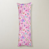 Roze prinses Cotton Body Pillow ( 20 x 54 inch) Lichaamskussen (Achterkant (Verticaal))