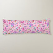 Roze prinses Cotton Body Pillow ( 20 x 54 inch) Lichaamskussen (Achterkant)