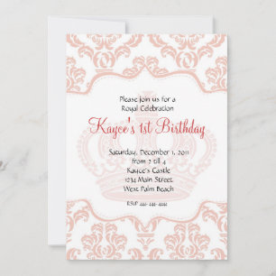 Roze Prinses  Damast Kaart