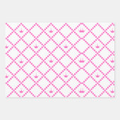 Roze prinses en Castle met Pattern Inpakpapier Vel (Voorkant 3)