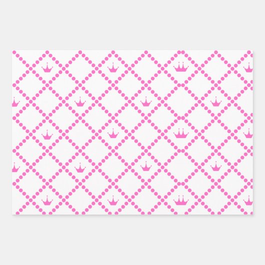 Roze prinses en Castle met Pattern Inpakpapier Vel (Voorkant 3)