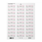 Roze Prinses Fantasy Verjaardagsfeestje Etiket (Full Sheet)